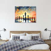 Schachmagie Leinwanddruck (Insitu (Schlafzimmer))