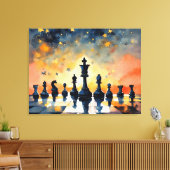 Schachmagie Leinwanddruck (Insitu (Wohnzimmer))