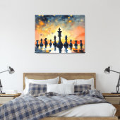 Schachmagie Leinwanddruck (Insitu (Schlafzimmer))