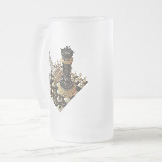 SchachManiac Mattglas Bierglas (Vorderseite Links)