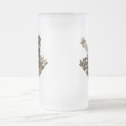 SchachManiac Mattglas Bierglas (Mittel)