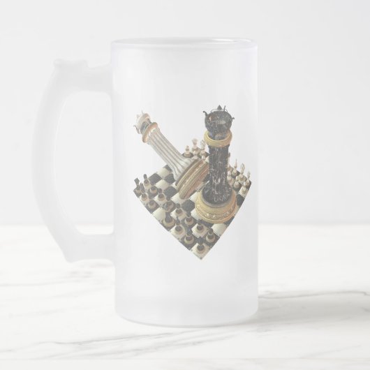 SchachManiac Mattglas Bierglas (Links)