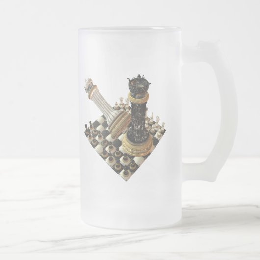 SchachManiac Mattglas Bierglas (Rechts)