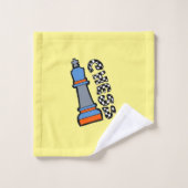 Schachmänner Badhandtuch Set (Waschlappen)
