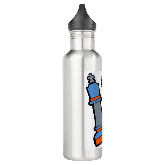 Schachmänner Edelstahlflasche (Links)