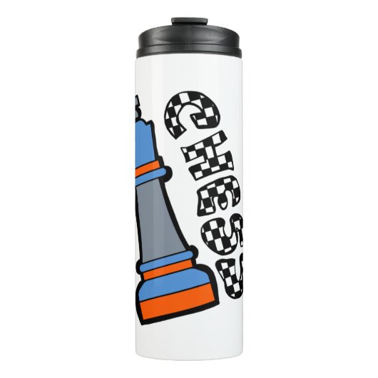 Schachmänner Thermosbecher (Vorderseite)