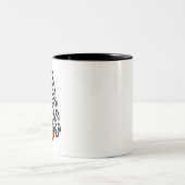 Schachmänner Zweifarbige Tasse (Mittel)