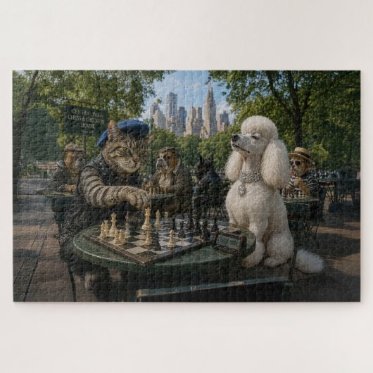 Schachmatt im Central Park Nr. 1 Puzzle (Horizontal)