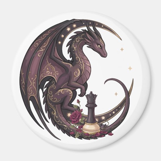 Schachmatt im Drachen-Schach Magnet (Vorne)