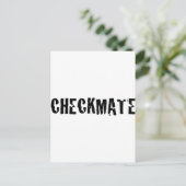 Schachmatt Postkarte (Stehend Vorderseite)