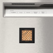 Schachmatt, spielen Sie einfach Schachzettel Graph Magnet (In Situ (Geschirrspüler))