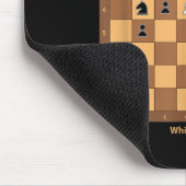 Schachmatt, spielen Sie einfach Schachzettel Graph Mousepad (Ecke)