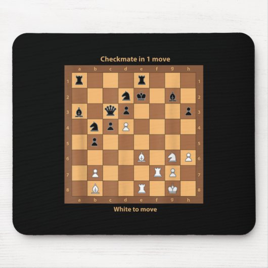 Schachmatt, spielen Sie einfach Schachzettel Graph Mousepad (Vorne)