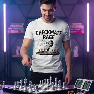 Schachmatt-Wut – Kühnes Schachkampf-Design T-Shirt