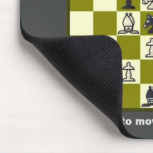 Schachmatte in 2 Puzzle #2 Stretchierte Leinwand d Mousepad (Ecke)