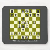 Schachmatte in 2 Puzzle #2 Stretchierte Leinwand d Mousepad (Vorne)