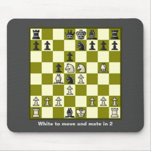 Schachmatte in 2 Puzzle #2 Stretchierte Leinwand d Mousepad