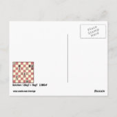 Schachmatte in 2 Rätsel #6 Postkarte (Rückseite)