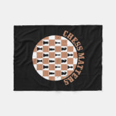 Schachmatten Fleecedecke (Vorderseite (Horizontal))