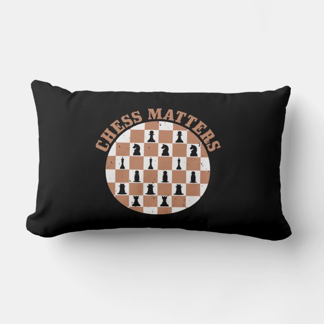 Schachmatten Lendenkissen (Vorderseite)