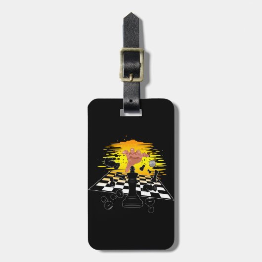 Schachmeister Gepäckanhänger (Vorderseite vertikal)