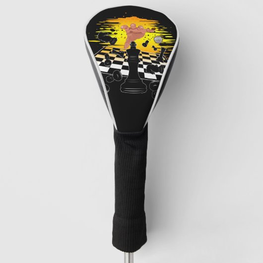 Schachmeister Golf Headcover (Vorderseite)