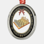 Schachmeister Premium Silver Ornament (Links)