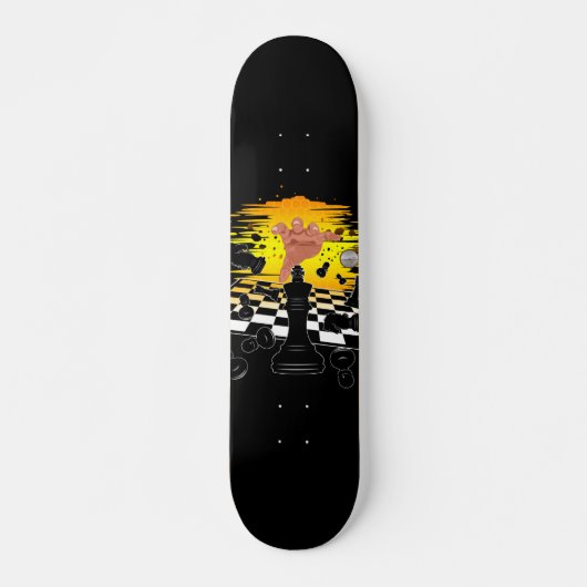 Schachmeister Skateboard (Vorne)