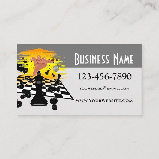 Schachmeister Visitenkarte (Rückseite)