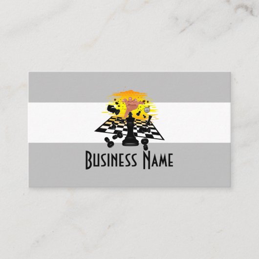 Schachmeister Visitenkarte (Vorderseite)