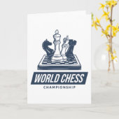 Schachmeisterschaft Karte (Gelbe Blume)