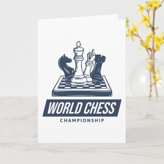 Schachmeisterschaft Karte (Gelbe Blume)