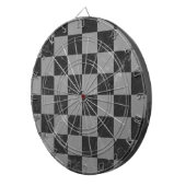 Schachmuster Dartscheibe (Vorderseite rechts)