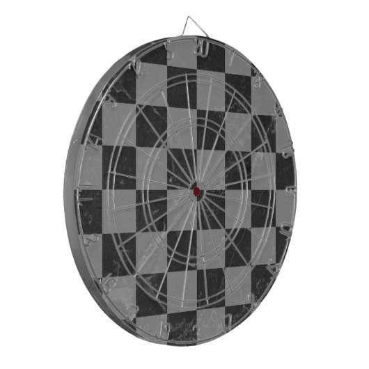Schachmuster Dartscheibe (Vorderseite Links)