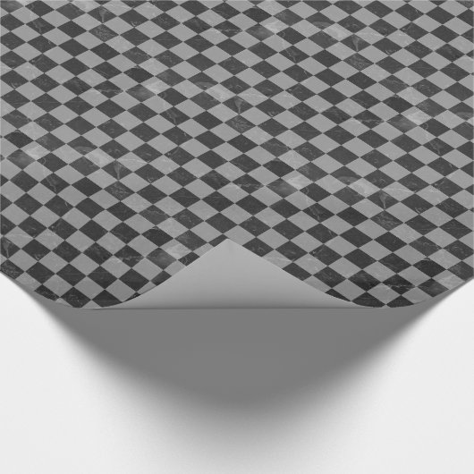 Schachmuster Geschenkpapier (Ecke)