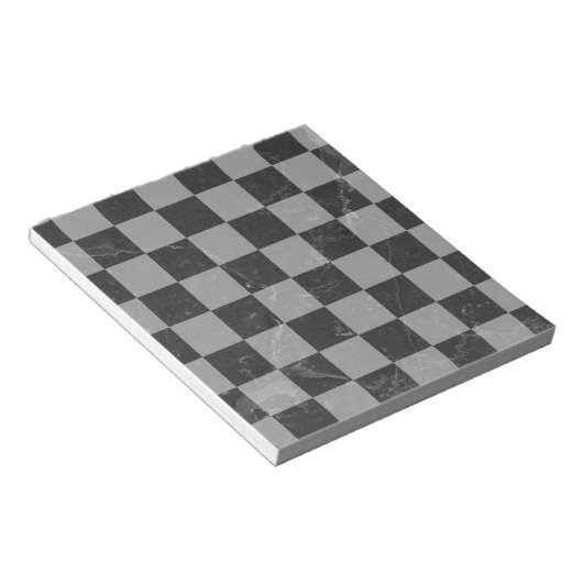 Schachmuster Notizblock (angewinkelt)