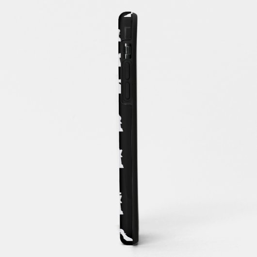 Schachmuster - Schwarz-Weiß Case-Mate iPhone Hülle (Hinten/Links)