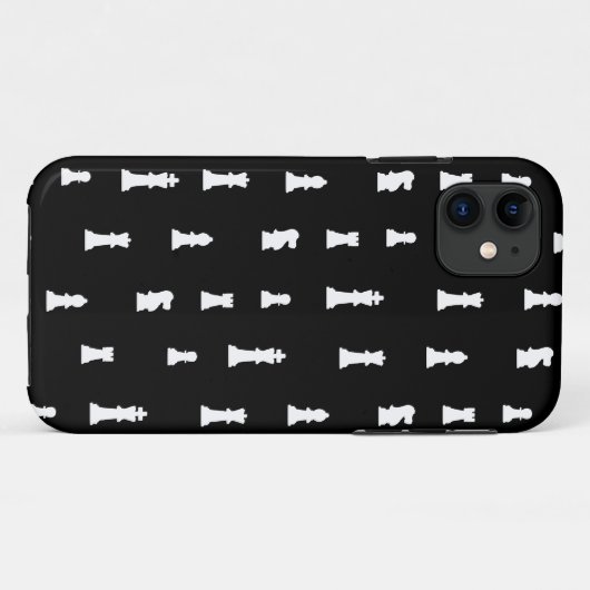 Schachmuster - Schwarz-Weiß Case-Mate iPhone Hülle (Rückseite (Horizontal))