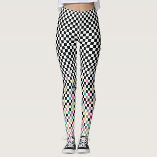 Schachnahtloses Muster Leggings