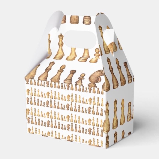 Schachpapier Geschenkschachtel (Rückseite)