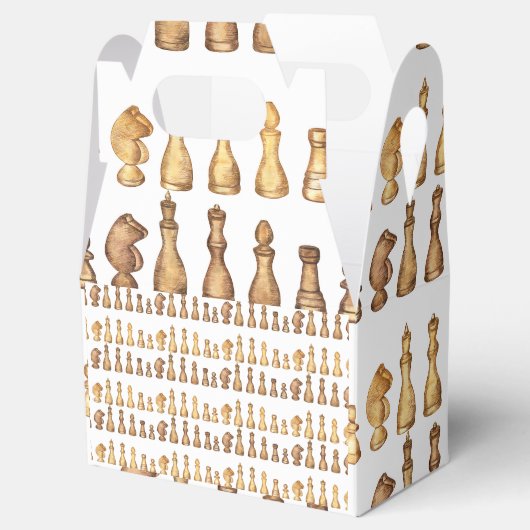 Schachpapier Geschenkschachtel (Geöffnet)