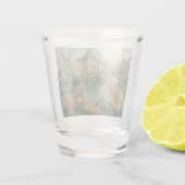 Schachpartie Gellert-Bäder Budapest Ungarn Schnapsglas (Rückseite)