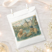 Schachpartie Gellert-Thermen Budapest Ungarn Geschenktütchen (Ausgeschnitten)