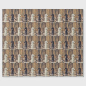 Schachpartie Schachbrett Geschenkpapier (Flach)