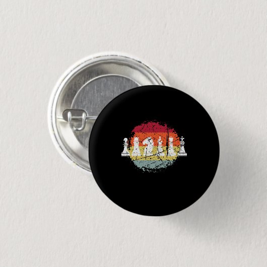 Schachpartien Button (Vorne & Hinten)