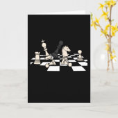 Schachpartien für Schachbrettspieler Karte (Gelbe Blume)