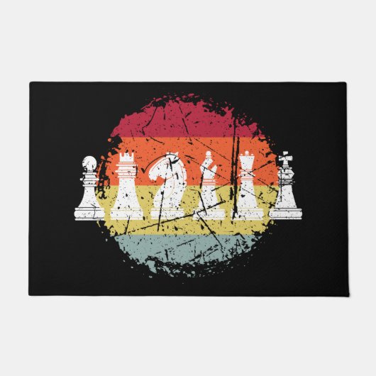 Schachpartien Fußmatte (Vorderseite)