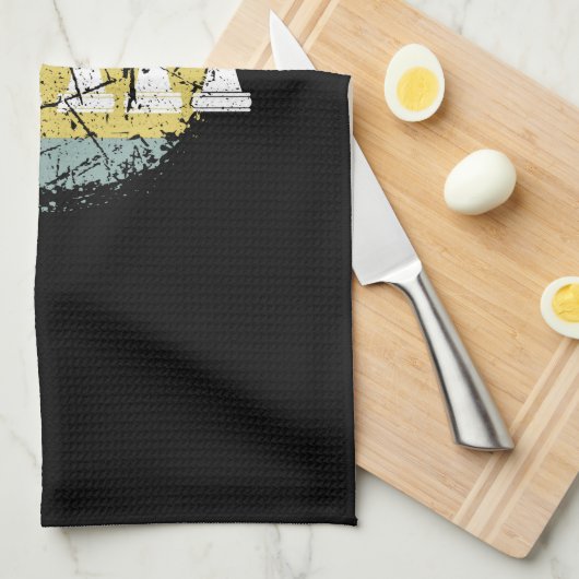 Schachpartien Geschirrtuch (Viertel Falte)