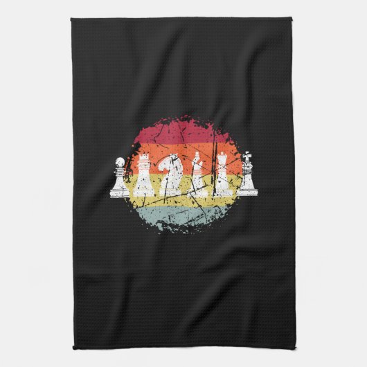Schachpartien Geschirrtuch (Vertikal)