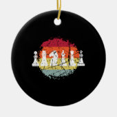 Schachpartien Keramik Ornament (Vorne)